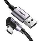 Cable UGREEN US284 usb-a a USB-C angulo recto 1M 50941