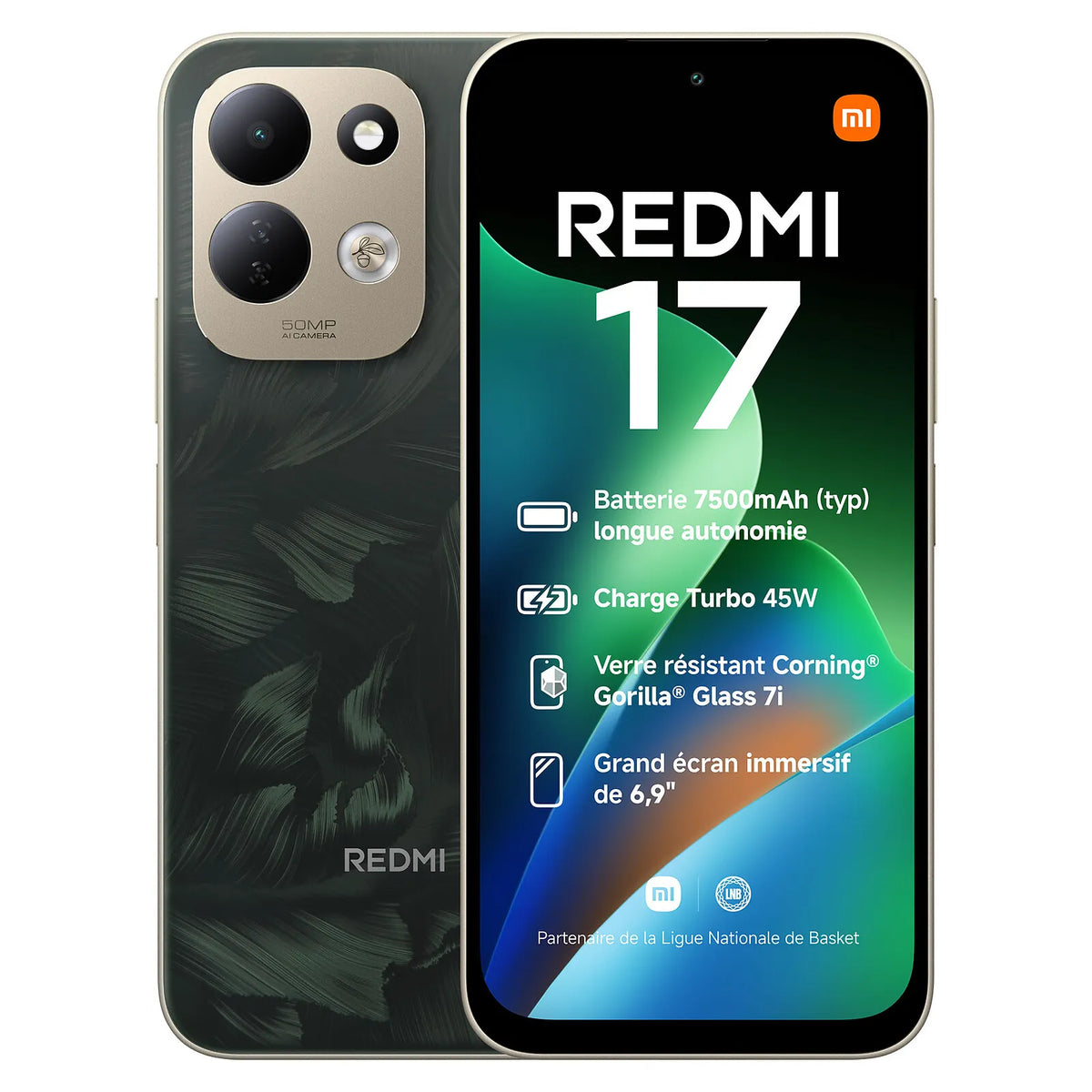 Xiaomi Redmi 17 - Smartphone - Android 256 GB - Oak Green - Touch - US Imagen principal del producto