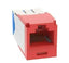 Panduit jack RJ45 CAT6A rojo CJ6X88TGRD