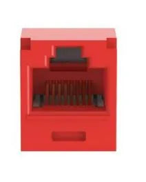 JACK PN TG MINICOM CAT6A ROJO