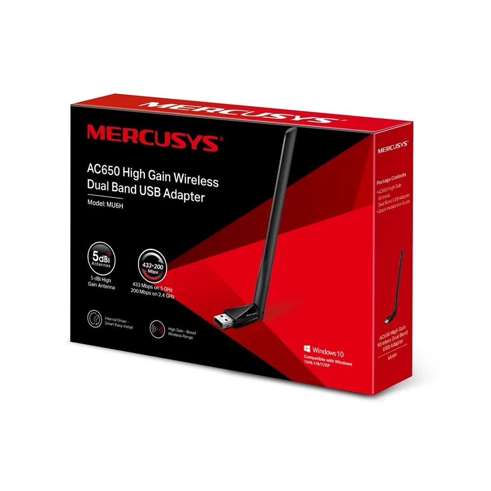 ADPTADOR Wi-Fi USB MERCUSYS AC650