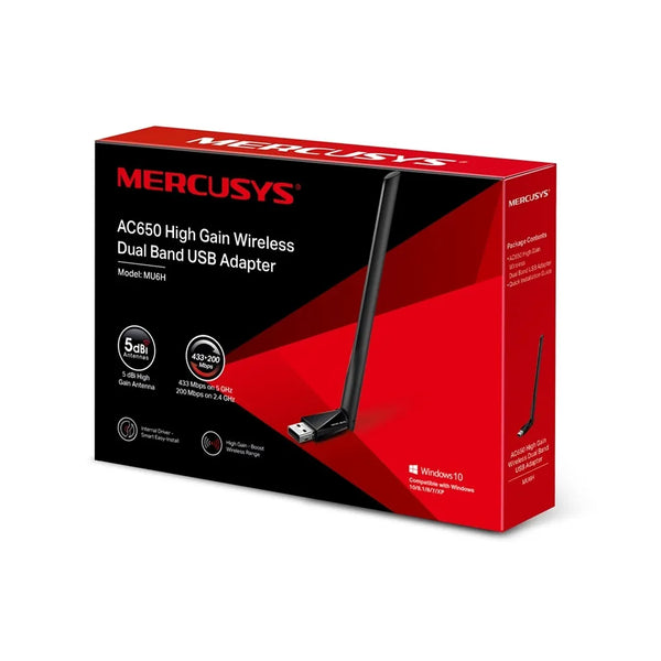 ADPTADOR Wi-Fi USB MERCUSYS AC650