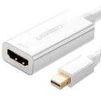 Cable Mini Display Port Macho a HDMI Tipo a Hembra MD112 10460 Ugreen - Blanco
