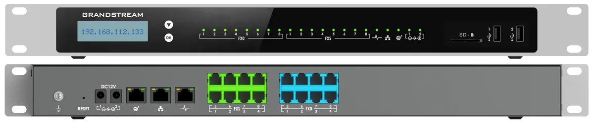 PBX IP GS 8XO, 8FXS 1500 USER 150 CONCURRENTES