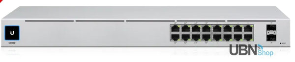 UniFi Switch USW-16-POE Gen2, Capa 2 de 16 puertos (8 puertos PoE 802.3af/at + 8 puertos Gigabit) + 2 puertos 1G SFP, 42W