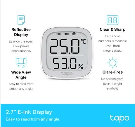 TAPO SMART MONITOR TEMPERATURE/HUMIDITY