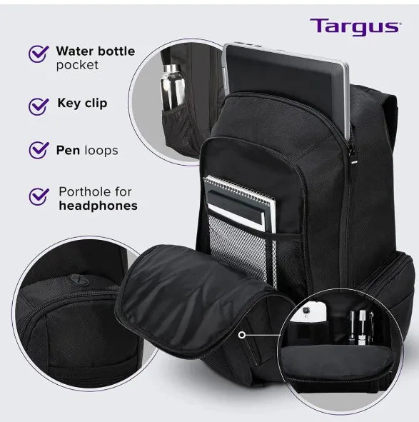 TARGUS BACKPACK 17" GROOVE BLACK