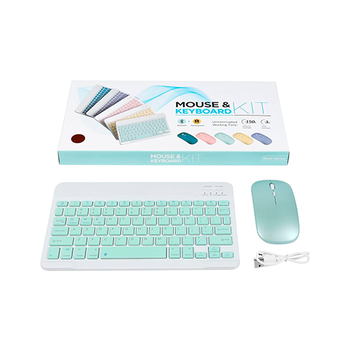 Set Teclado Mouse Inalambrico 10" - Verde