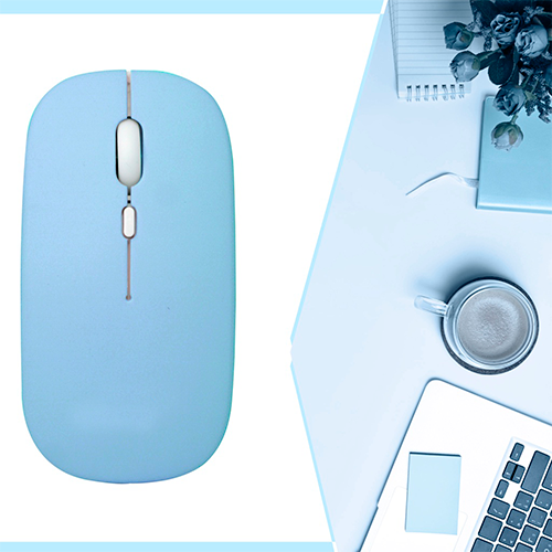 Mouse Inalambrico M02 - Celeste