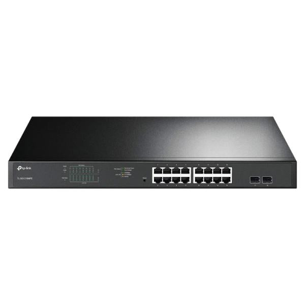 Switch TP Link TL-SG1218MPE 16 Puertos Gigabit Poe+ + 2 Puertos Sfp Easy Smart Managed Administrable - Negro