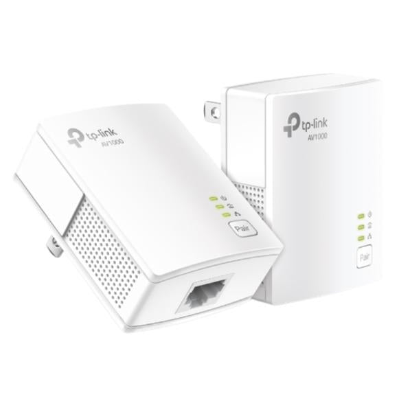 Adaptador TP Link TL-PA7017 Kit AV1000 Gigabit Powerline Starter Kit Ethernet / Red Eléctrica 1000 Mbps TL-PA7017 Kit(us) - Blanco