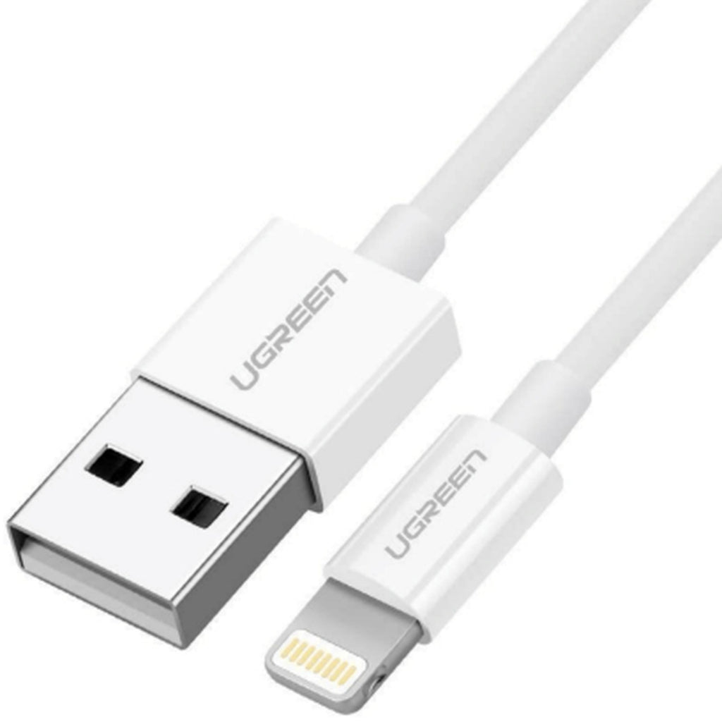 Cable Ugreen US155 USB-A a Lightning 1M 20728 - Blanco