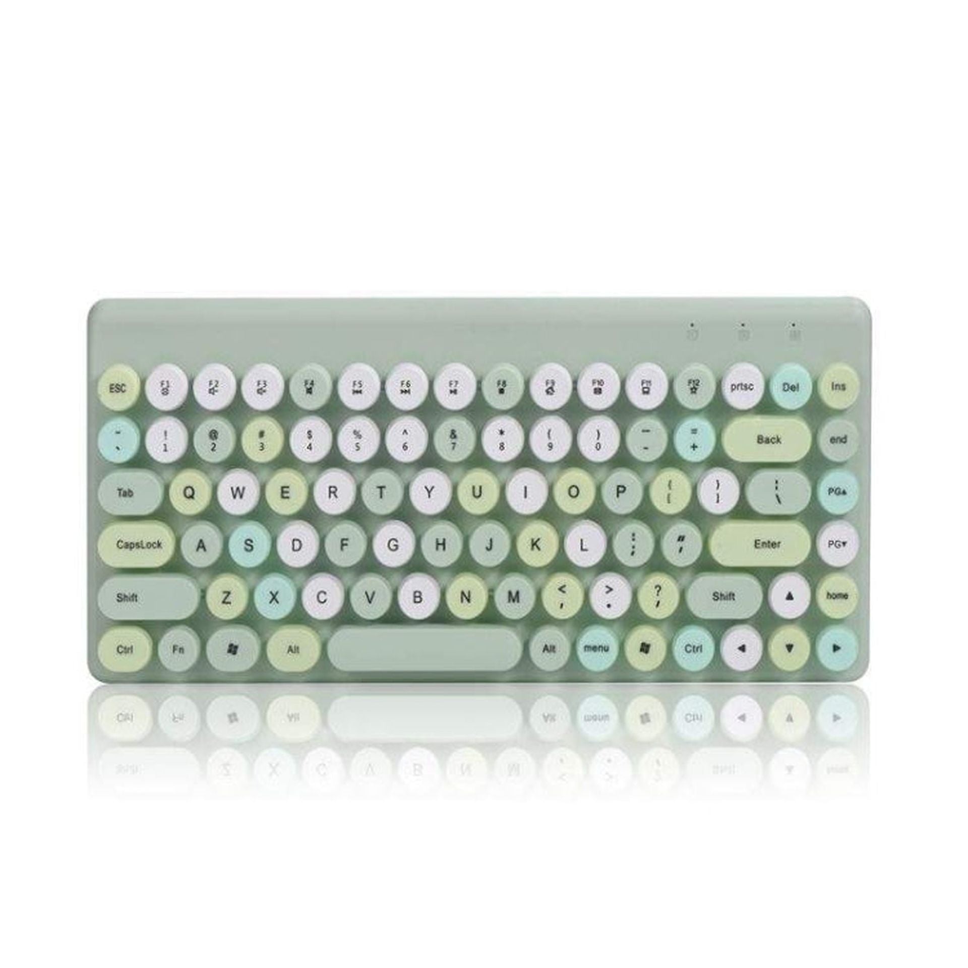 Set teclado mouse inalambrico QW02 celeste Imagen secundaria del producto
