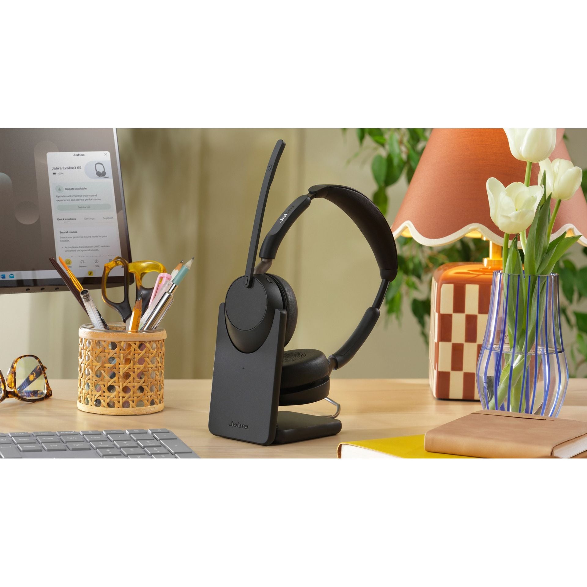 Audifonos Jabra EVOLVE3 headset 65 stereo link 390A ms Imagen secundaria del producto