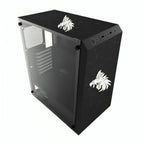 Case gaming RGB Eagle Warrior CG01W8RA001C mid tower sin ventilación incluida con vidrio lateral