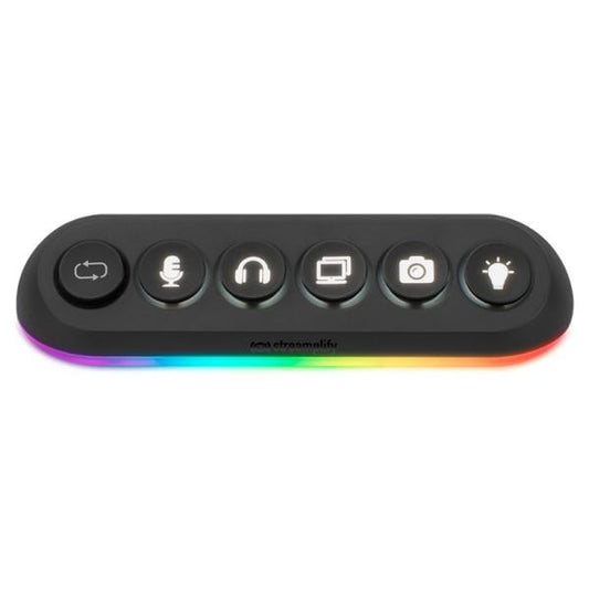 TECLADO STREAMING   HUB STREAMPLIFY HUB DECK 5 5-RGB-US-F-BK 6 TECLAS PROGRAMABLES USB-A RGB SPUH-HD51257.11