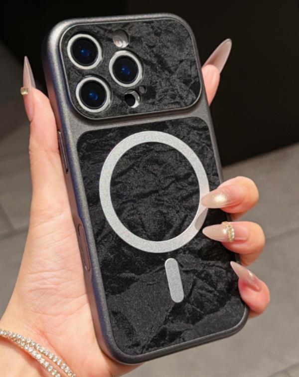 Estuche Craquelado para Iphone - 15 PRO MAX Azul