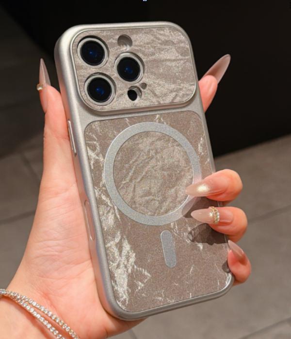 Estuche Craquelado para Iphone - 15 PRO MAX Azul