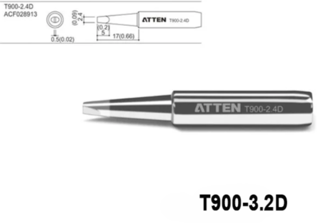 Punta para Cautin ST-2065 T900 Atten - 3.2d