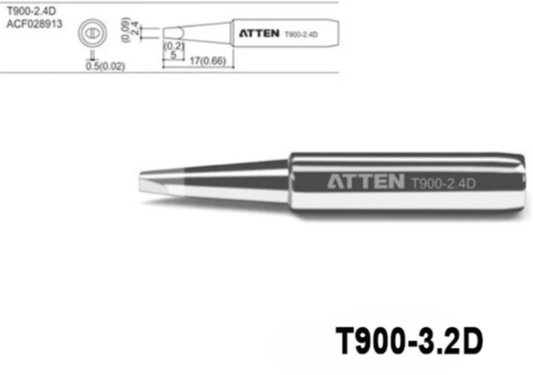 Punta para Cautin ST-2065 T900 Atten - 3.2d