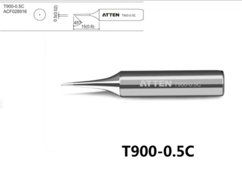 Punta para Cautin ST-2065 T900 Atten - 0.5c