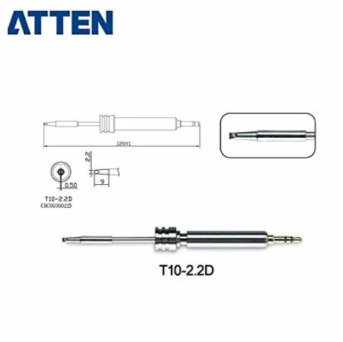 Punta para Cautin Gt-2010+ T10 Atten - 2.2d