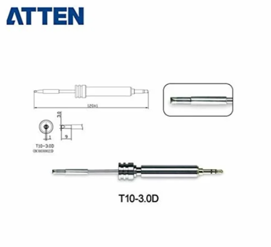 Punta para Cautin Gt-2010+ T10 Atten - 3.0d