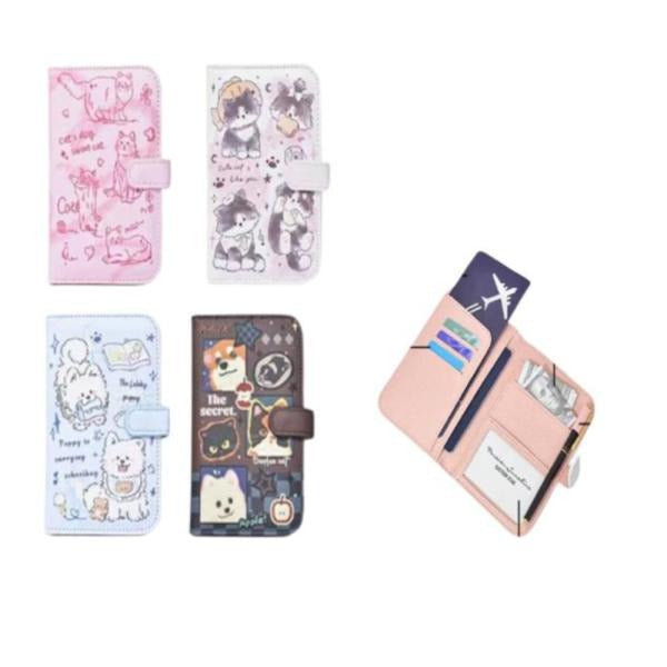 Porta Pasaporte Modelo C580-002 - Gatito/rosado