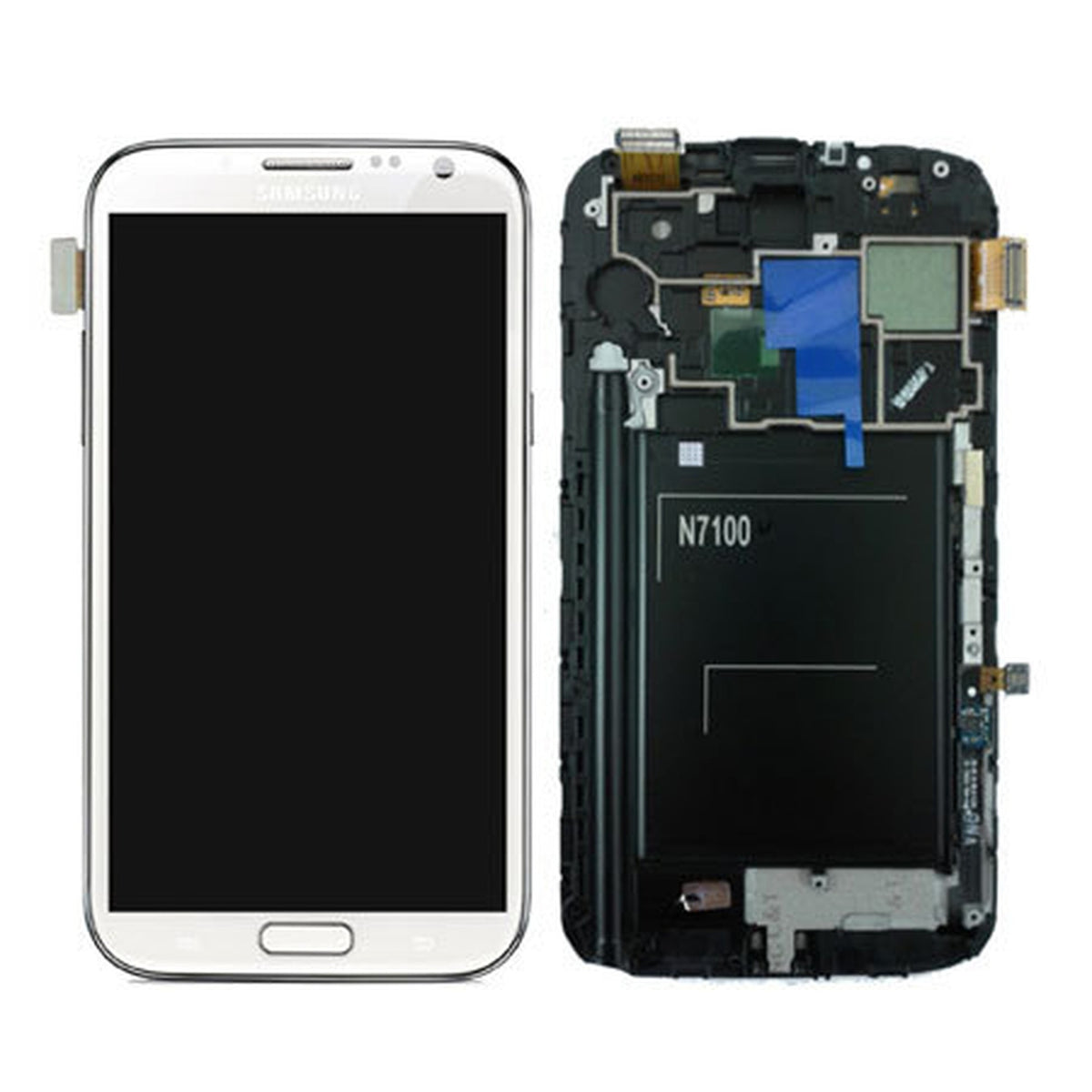 LCD Pantalla Samsung Galaxy Note 2 II N7100 Completa - Blanca con Marco Imagen principal del producto