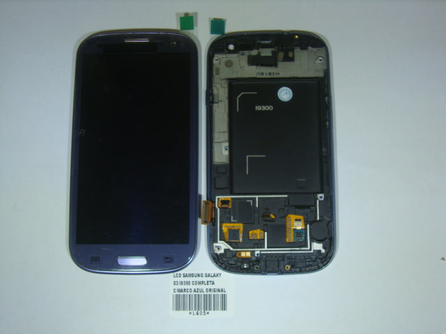 LCD Pantalla Samsung Galaxy S3 I9300 Completa Original - Azul con Marco