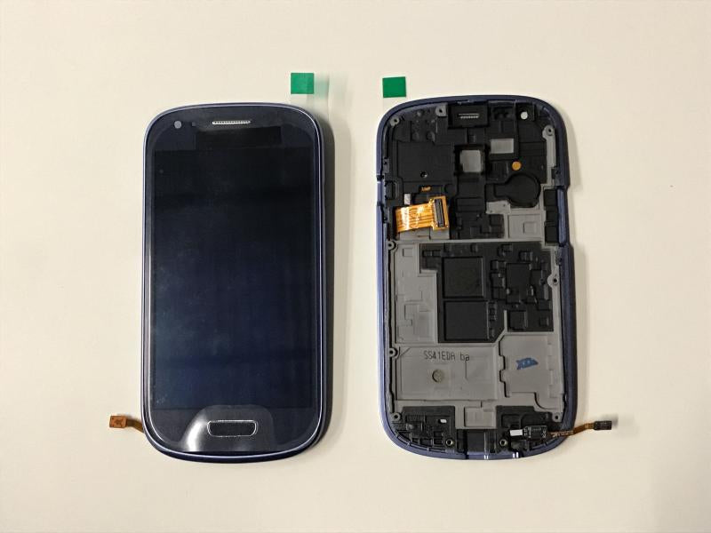 LCD Pantalla Samsung Galaxy S3 Mini I8190 Completa Original - Azul con Marco