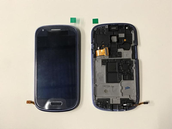 LCD Pantalla Samsung Galaxy S3 Mini I8190 Completa Original - Azul con Marco