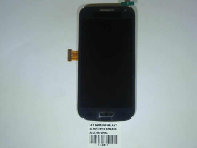 LCD Pantalla Samsung Galaxy S4 Mini I9190 Completa - Azul con Marco