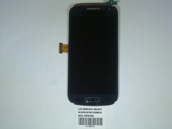LCD Pantalla Samsung Galaxy S4 Mini I9190 Completa - Azul con Marco