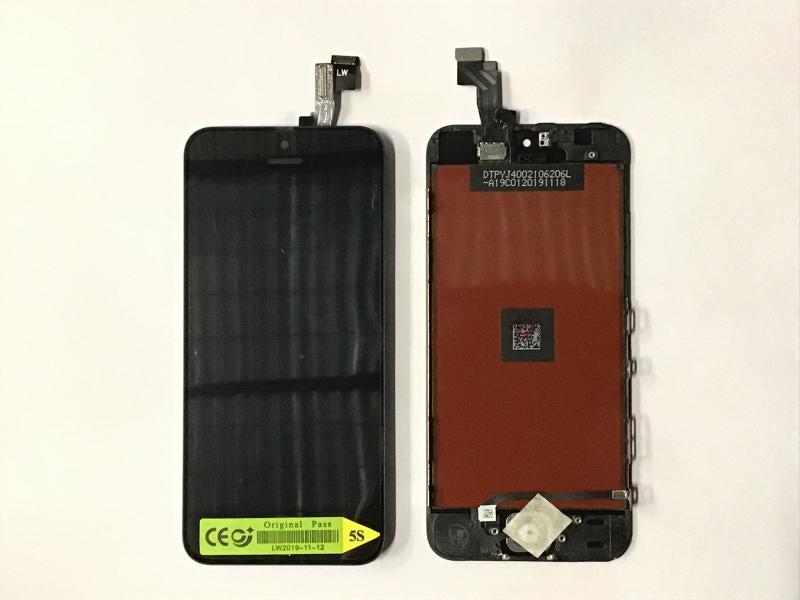 LCD Pantalla Iphone 5GS 5S A1453 A1457 A1518 A1528 A1530a1533 Completa - Negra con Marco