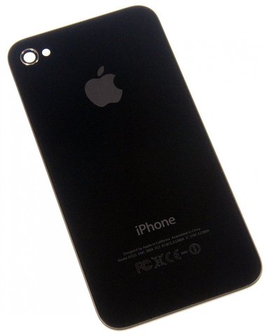Tapa Iphone 4G - Negra Sin Marco