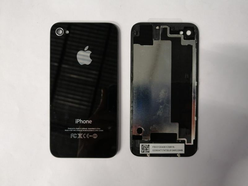Tapa Iphone 4GS 4S A1387 - Negra Sin Marco
