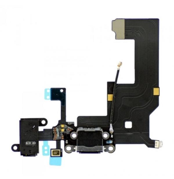 Flex Rack de Carga Microfono Jack Audio Iphone 5G A1429 - Negro