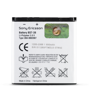 Bateria Sony Ericsson BST-38 W580 K850 C510 C905 K660 K770