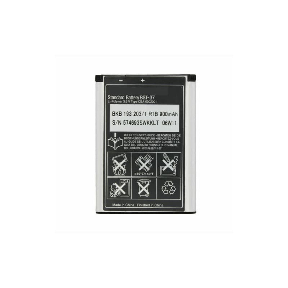 Bateria Sony Ericsson BST-37 W810 Imagen principal del producto