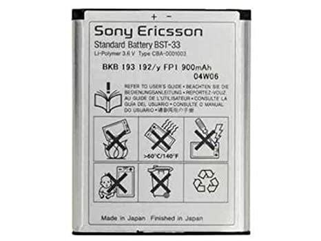 Bateria Sony Ericsson BST-33 W300 W850 W705 K550