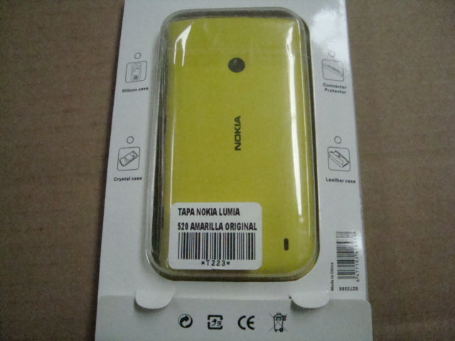 Tapa Nokia Lumia 520 - Amarilla Sin Marco