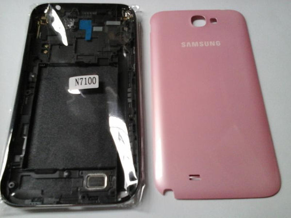 Tapa Samsung Galaxy Note 2 N7100 - Rosada con Marco