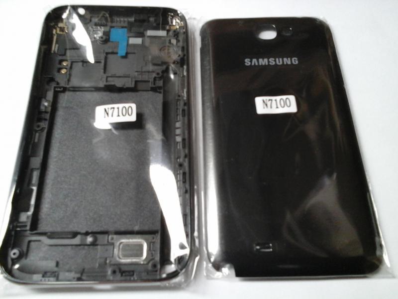 Tapa Samsung Galaxy Note 2 N7100 - Gris con Marco