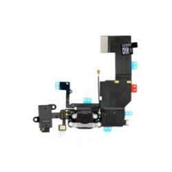 Flex Rack de Carga Jack Audio Microfono Iphone 5C A1507 - Negro