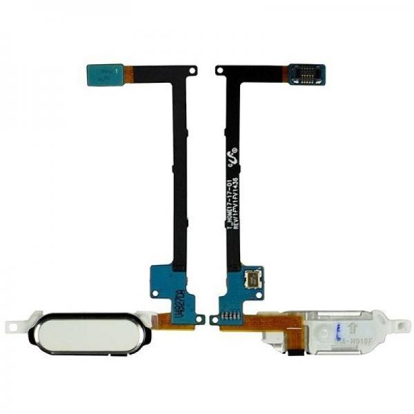Flex Boton Home Samsung Galaxy Note 4 N910 - Blanco
