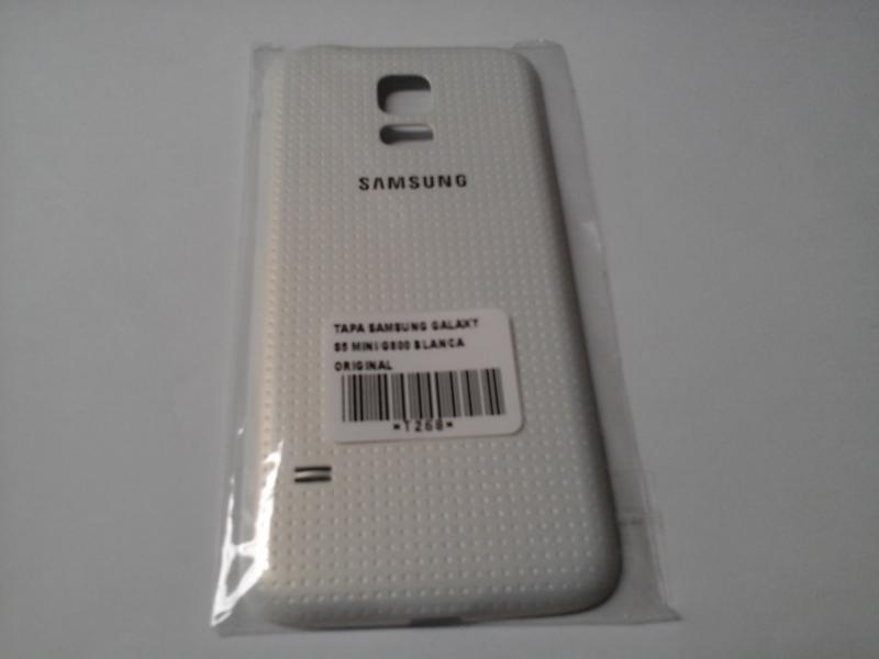 Tapa Samsung Galaxy S5 Mini G800 Original - Blanca Sin Marco
