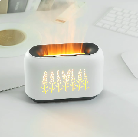 Difusor Aroma Humidificador Llama - Blanco