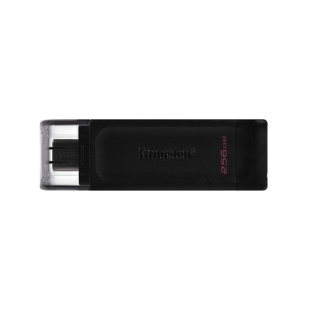 Memoria USB 256GB Kingston Data Traveler 70 USB-C 3.2 Gen 1 Dt70/256gb - Negro