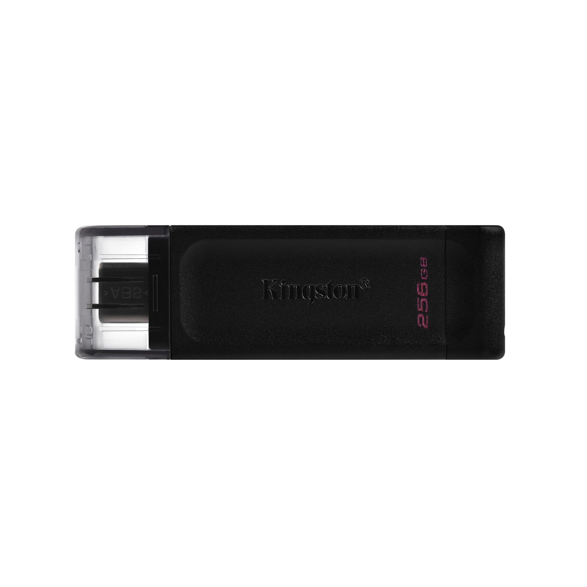 Memoria USB 256GB Kingston Data Traveler 70 USB-C 3.2 Gen 1 Dt70/256gb - Negro